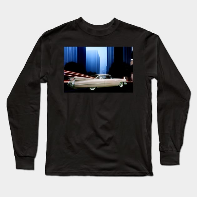 Cadillac Coupe DeVille from 1959 Long Sleeve T-Shirt by Kraaibeek